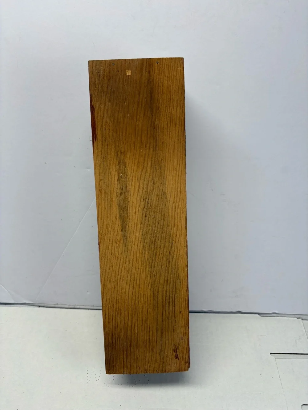 OLD EZRA 15 Year Old Sippin' Whiskey - EMPTY Wood Box With Leather Hinges © 1976